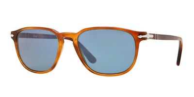Persol PO 3019 96/56 Terra Di Siena Plastic Sunglasses Crystal Blue Lens 52mm Persol Men main image 2