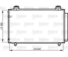 Condenser, Air Conditioning VALEO 814208 for Toyota Avensis