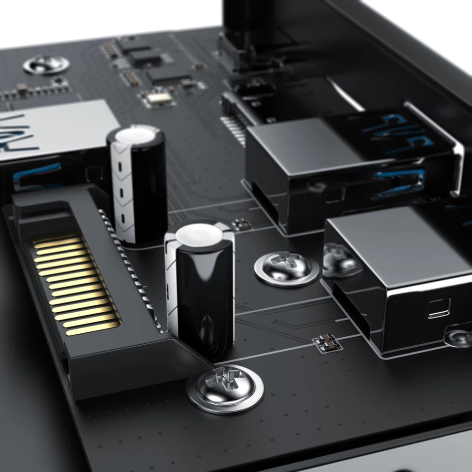 CSL Cardreader USB 3.2 gen1 Front Panel V2 2 x Typ A 1 x Typ C MicroSD + SD Slot - Bild 4 von 4