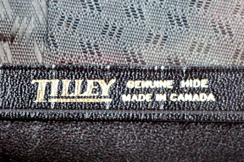 Tilley Canada BLACK GENUINE LEATHER ID CARD BILL HOLDER BIFOLD WALLET - Picture 4 of 7