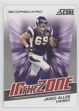 2011 Score In the Zone Scorecard Jared Allen #12 7gl
