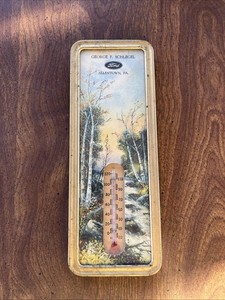 Vintage Allentown PA Ford Dealer Advertising Thermometer 