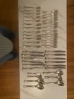 Gotham Sterling Silver  43 Pieces. Flatware. 12 Forks 12 Knives 12 Salad Forks +