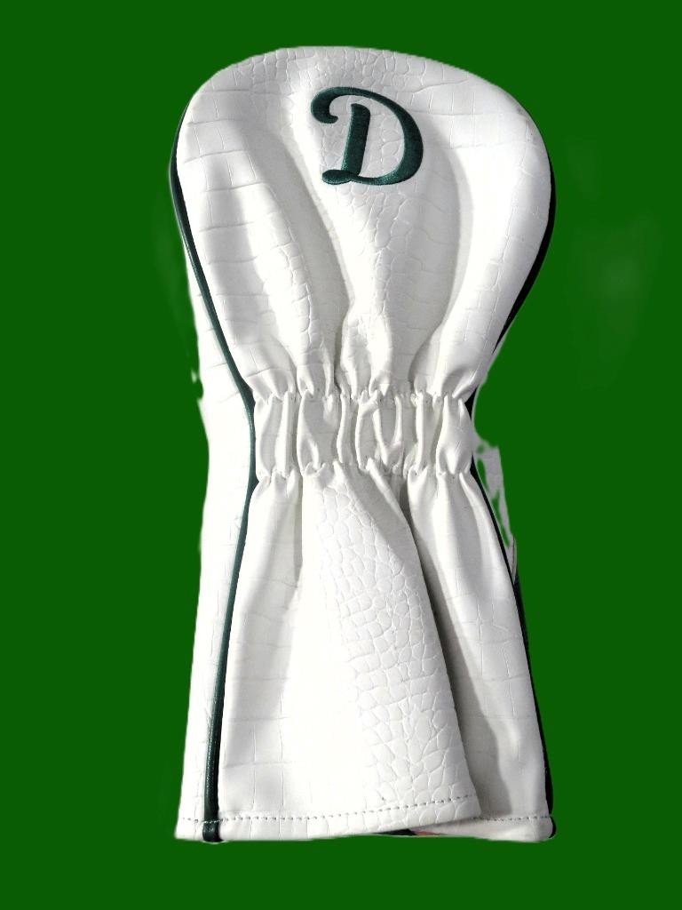 Ping Heritage Driver Headcover White Green Golf Club Crocodile  display picture 1