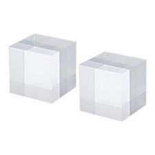 2"x2"x2" Jewelry Display Riser, 2 Pack Polished Acrylic Cube Display Stand Bl...
