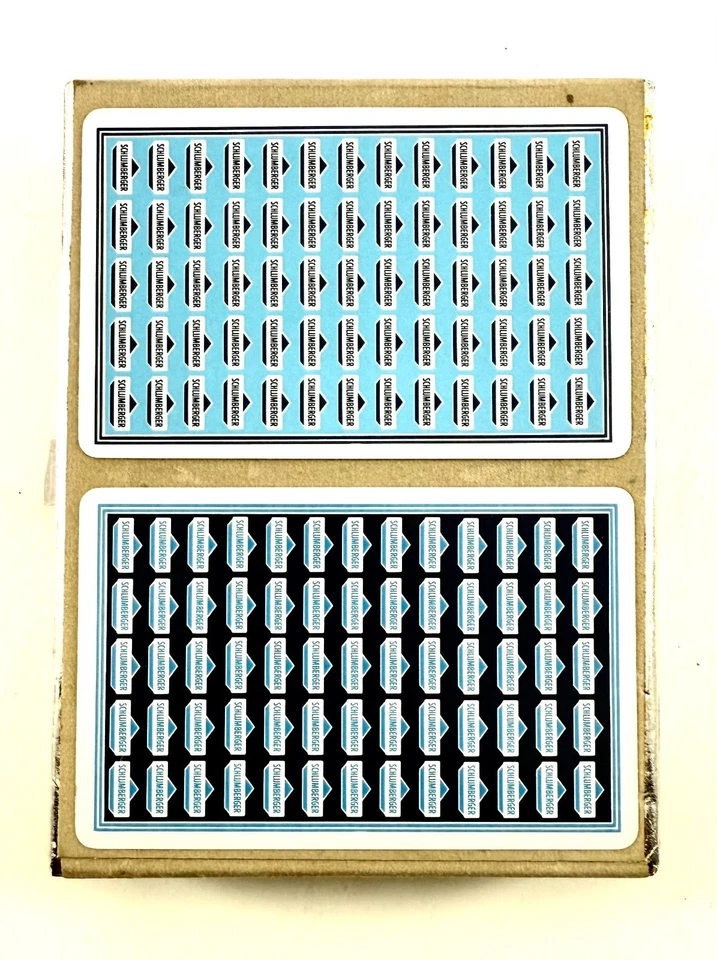 Cartas de baralho vintage Schlumberger Congress baralho duplo com selos a óleo - NOVO - Imagem 2 de 4