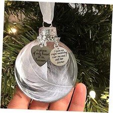 Christmas Memorial Ornament, A Piece of My Heart is in Heaven, Sister White