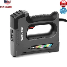 6in1 Electric Staple Gun 110V Heavy Duty Stapler Tacker DIY Woodworking Projects