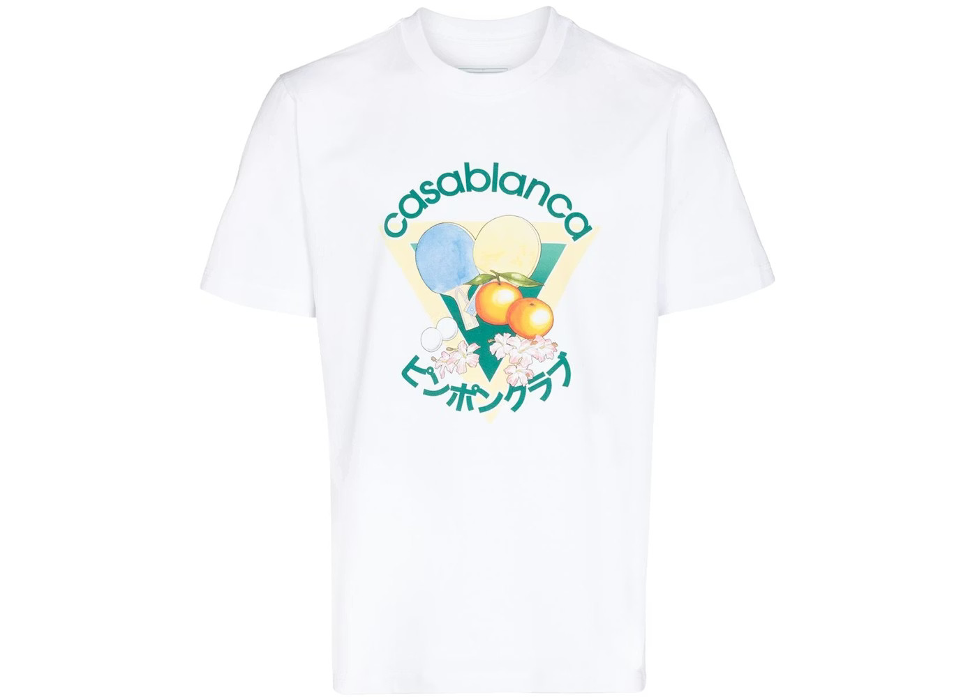 Casablanca Masao San Table Tennis T-shirt White Size XXL