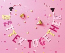 Spritz Valentine s Day - Better Together - Garland 72 Banner Wedding Love felt