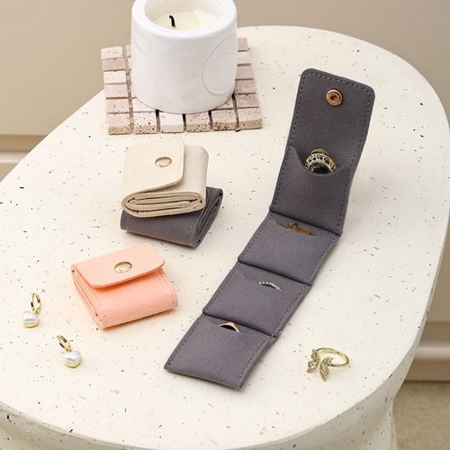 Simple Velvet Jewelry Display Bag Mini Storage Case Jewelry Packing Organizer