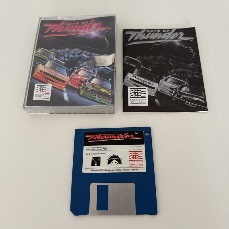 Commodore Amiga. Days of Thunder . Tested and Working.