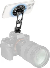 SMALLRIG Magnetic Metal Phone Mount with Cold Shoe Mount, Adjustable Rotatable P