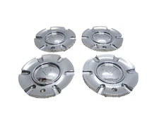 VAGARE S1050-NS02 CUSTOM ALLOY WHEEL BOLT ON CHROME CENTER CAP SET #2I-2