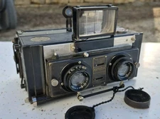 1920s BOUCHER (JEANNHERRIT & CIE/LIEBE) MONOBLOC 6X13 STEREO/PANORAMIC CAMERA
