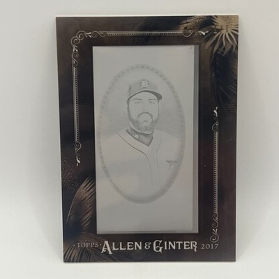 2017 Topps Allen & Ginter Mini Printing Plate Black Michael Fulmer #141 #1/1 DET