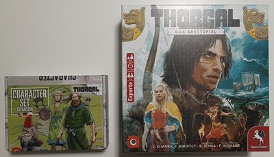 Thorgal Brettspiel + Character Set Erweiterung (Deutsch, Zustand: sehr gut)