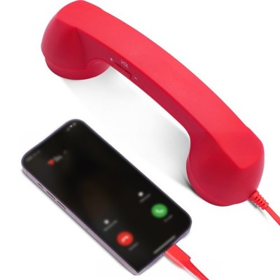 Ergonomischer Retro Telefonhörer Typ C kabelgebunden Empfänger für Smartphone