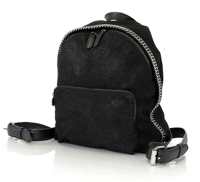 Stella McCartney Falabella Back Pack Purse Women Black Falabella Backpack | Stella McCartney US main image 4