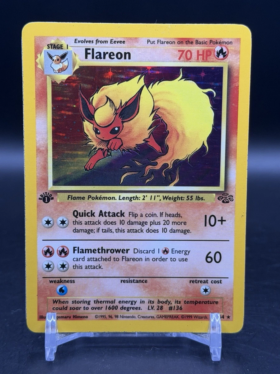 Flareon Pokémon TCG 1st Edition Individual Trading Card Games for sale
