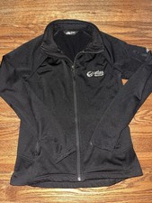 The North Face Women's Black Track Jacket M Full Zip Zipped Pockets Activewear