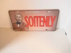 Three Stooges License Plate Sign Curly Howard Soitenly Everybody Loves a Stooge