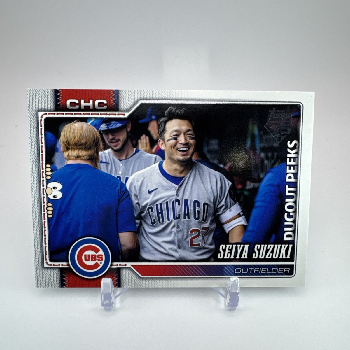 2026 Topps Celebration Seiya Suzuki #217 Dugout Peeks SP Cubs 1