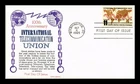 US COVER INTERNATIONAL TELECOMMUNICATION UNION FDC KHOL KRAFT CACHET