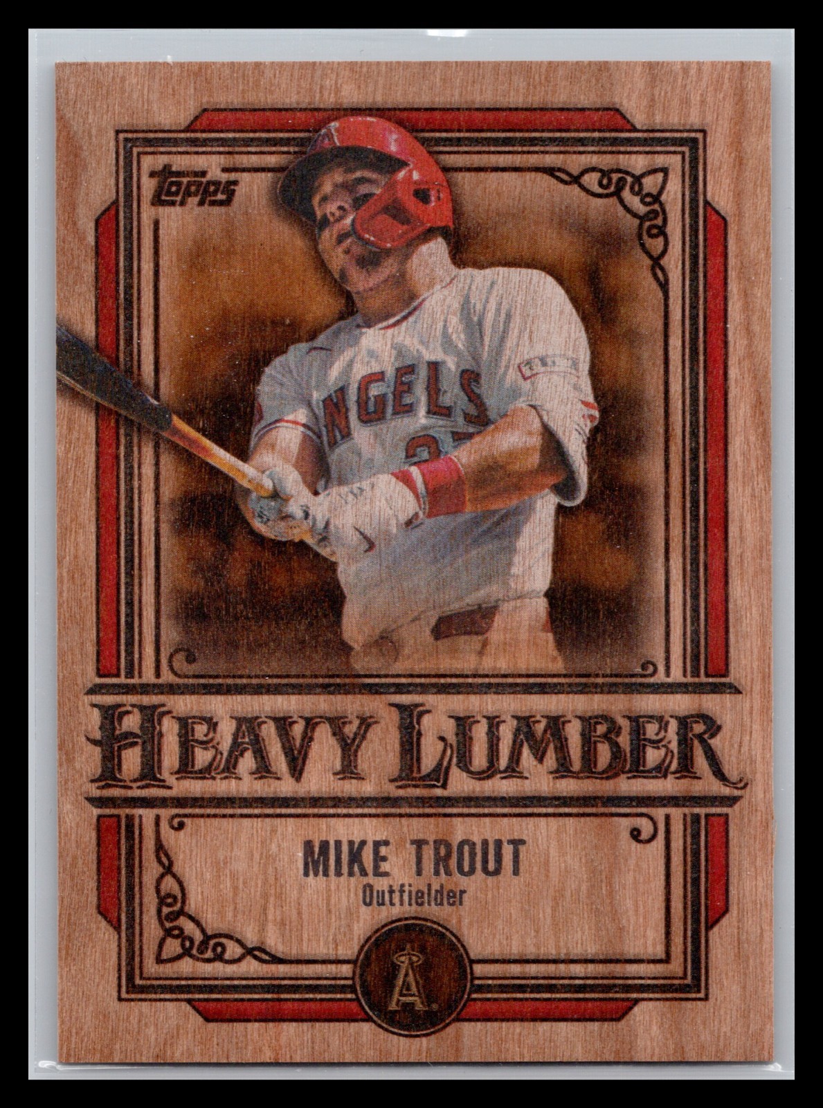 2025 Topps Series 1 Heavy Lumber HL-7 Mike Trout Angels Case Hit SSP