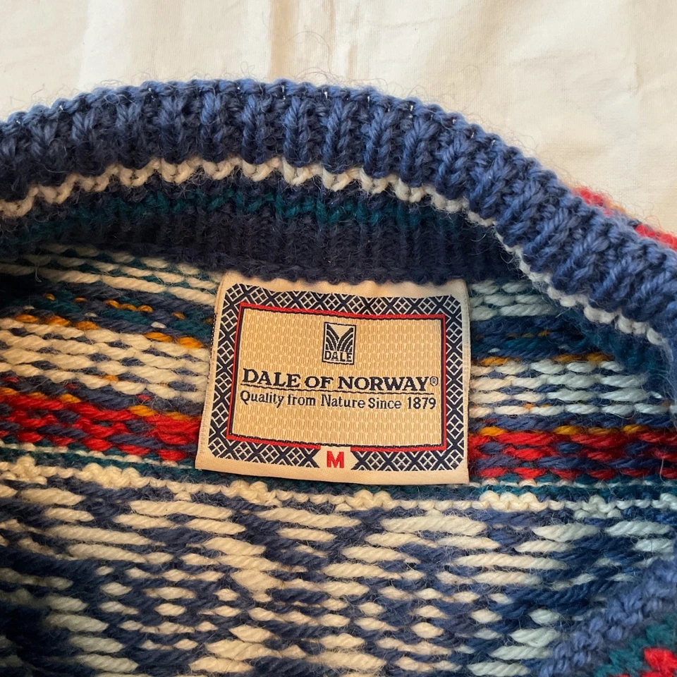 Dale of Norway Lillehammer Olympics Pure Wool Sweater M Fair Isle Nordic Unisex - Image 3 of 4