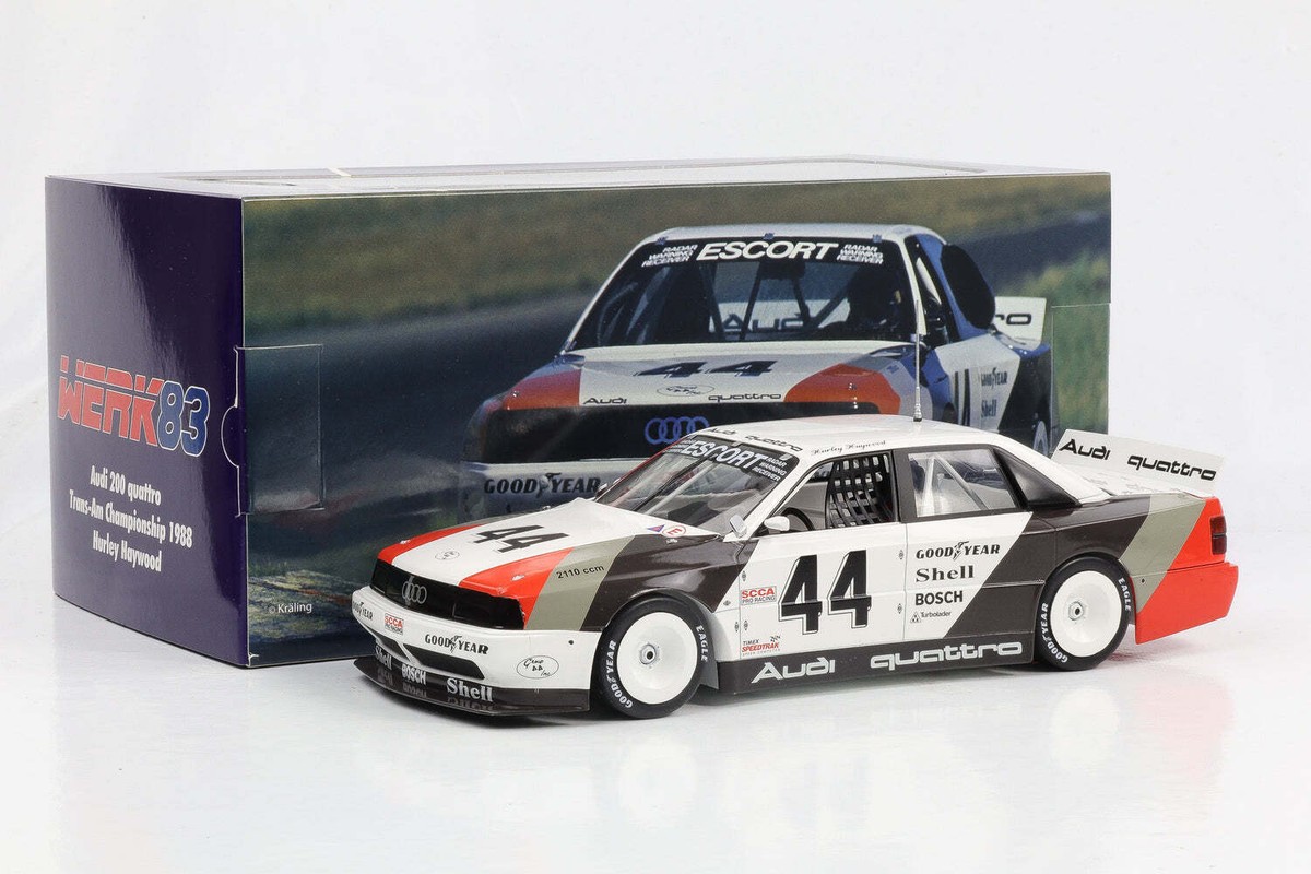 WERK83 1/18 アウディ200 クアトロ #44 ダラス 優勝 1988 1:18 Audi 200 quattro #44 Sieger Dallas Trans-Am Champion 1988 H