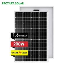 200w Mono Solar panels 23% High Efficiency Outdoor charging for Boat RV Camper
