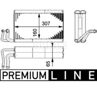 Verdampfer, Klimaanlage Behr *** Premium Line *** Mahle AE68000P
