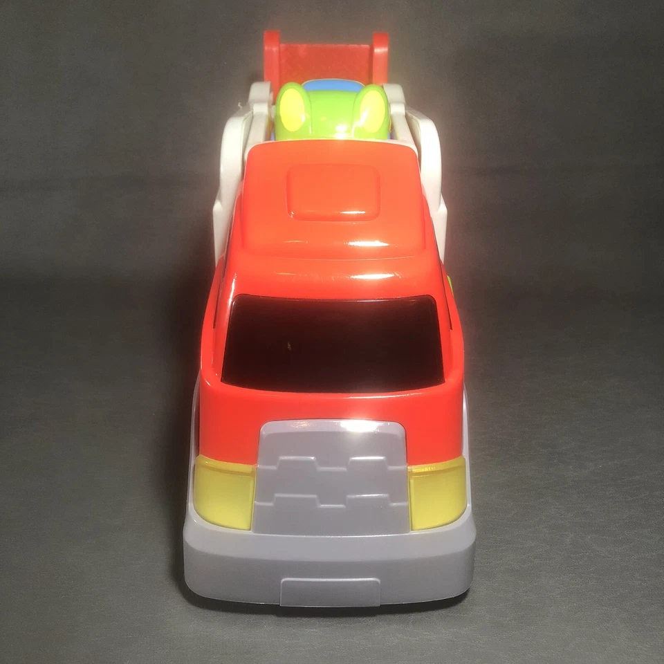 Plastic Car Hauler With 4 Plastic Cars with Lights and Sounds - See Video 16" L - Image 2 of 4