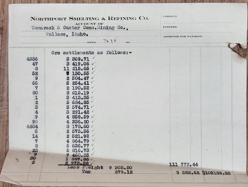 1921 Letterhead Washington Northport Spelting and Refining Mining Company - Picture 2 of 7