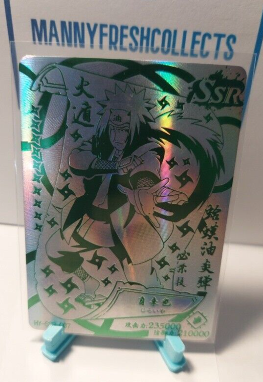 Naruto Trading Card SILVER Textured Foil SSR Jiraiya HY-SSR