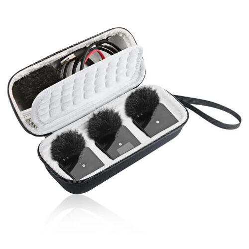 Hard EVA Travel Carrying Case for RODE Wireless GO II/GO 2 Dual Channel Compact - Afbeelding 1 van 9