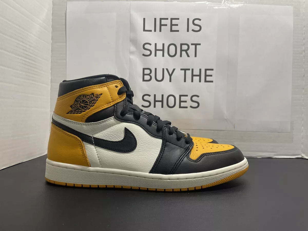 Nike Air Jordan 1 Retro High OG Taxi Yellow Toe 555088 711 Men's