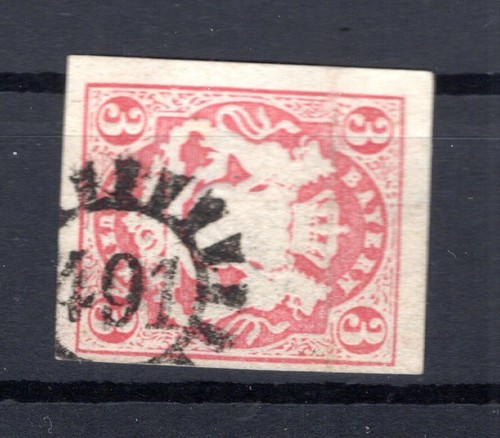 Bavaria Stamp with Number gMr491 Out of 15 Impeccable Stamped (B6224