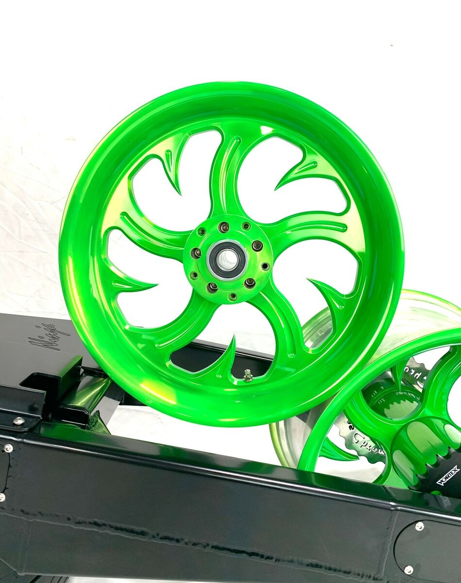 ZX14R 360 FAT TIRE KIT LIME GREEN SHARK TOOTH WHEELS 12-20 ZX14R 360 FAT TIRE KIT LIME GREEN SHARK TOOTH WHEELS 12-20