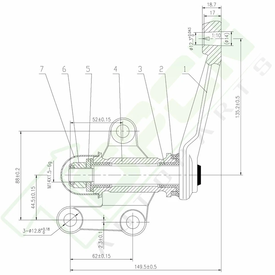 12pcs For Toyota Pickup RWD Tie Rods Center Link Ball Joints Sway Bars Idler Arm Foto 4 de 4