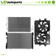 Engine Cooling Fan and Radiator Condenser For 2008 Mercury Mariner Ford Escape
