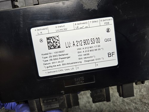 FRONT SEAT CONTROL MODULE RIGHT SIDE MERCEDES W218 W212 E63 CLS63 OEM - Picture 3 of 3