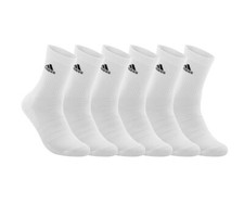 Adidas Sportswear Crew Socks 3453 6 Pairs Training Running Gym Golf Sports Sox