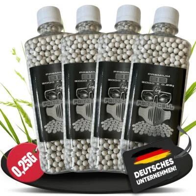 WEILAX 4 x 3000 Airsoft Softair Premium BBs 6mm Fritz-Cell 0,25g in Flasche