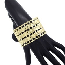 18k Layered Real Gold Filled Cuban Links Bangle