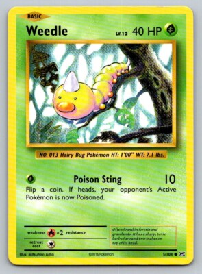 Weedle 5/108 Evolutions Regular