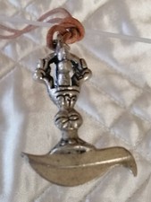 Asiatischer Kartik Ketten Anhänger Natur Lederband Mode Schmuck Ritual