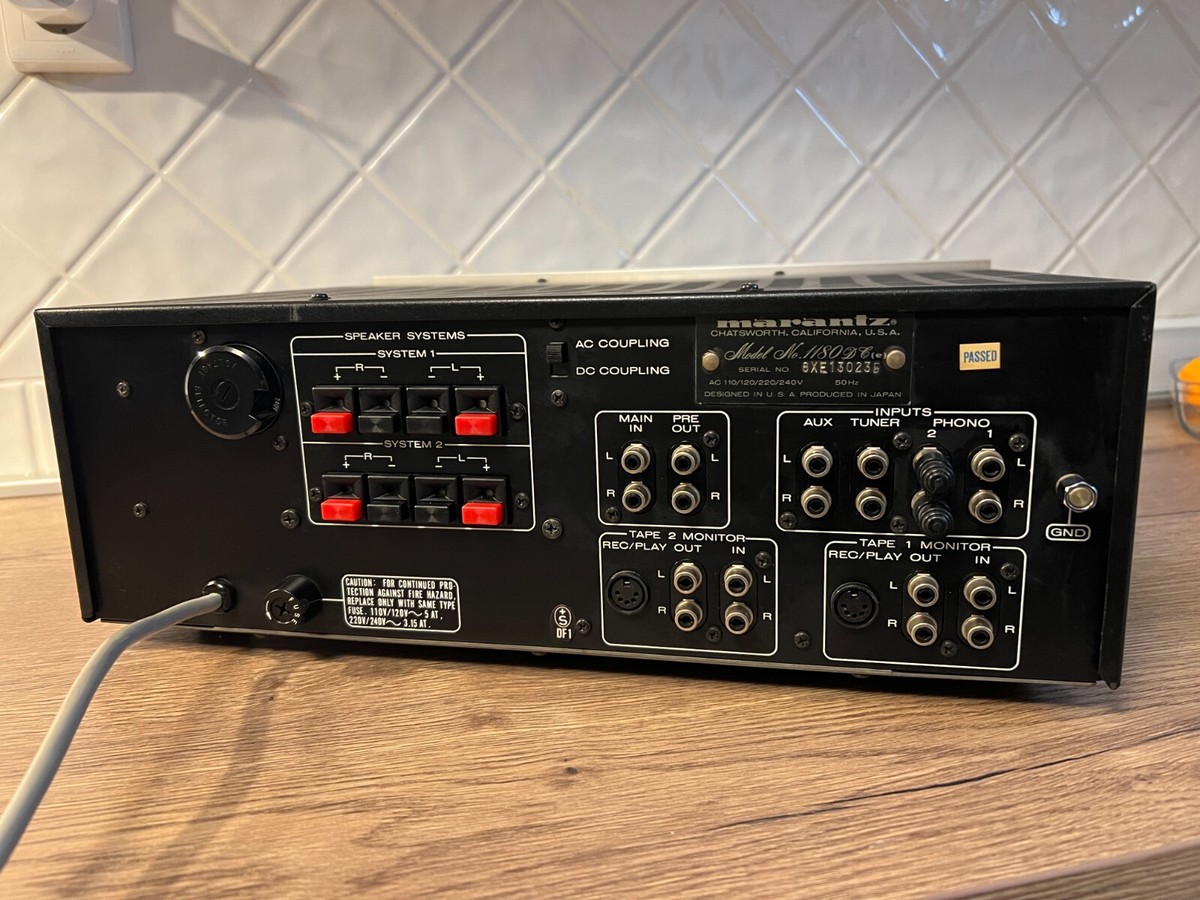 Marantz Model 1180 DC Console Stereo Amplifier (1978-1980 Marantz Model 1180 DC Console Stereo Amplifier (1978-1980