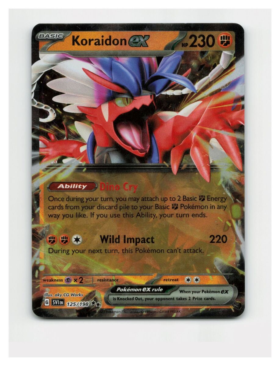 Pokemon - Koraidon ex 123/198 - Scarlet & Violet - Double Rare Card